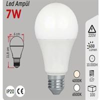 E 27 A60 7W AMPÜL BEYAZ 1